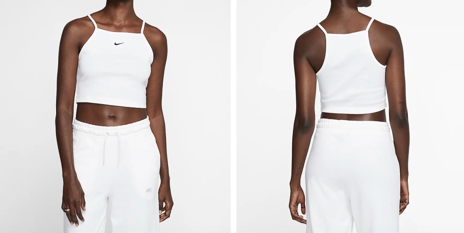 Nike Sportswear Essential Crop Top White