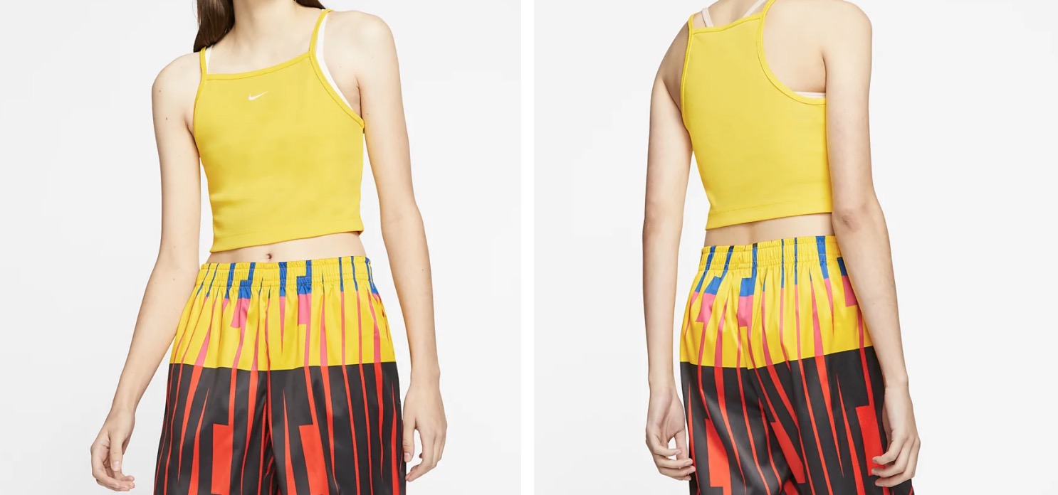 Nike Sportswear Essential Crop Top Yellow
