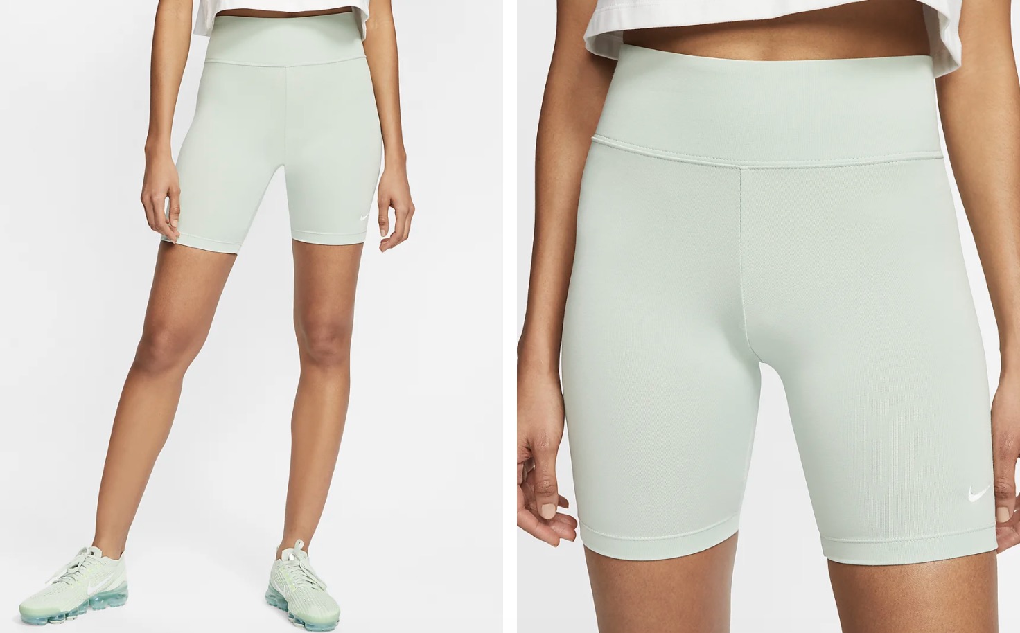 Nike Sportswear Leg A See Bike Shorts Pistachio Frost