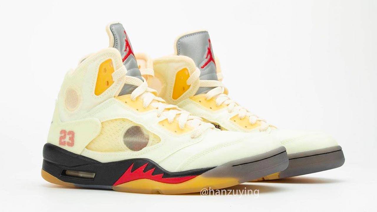 Off-White x Air Jordan 5 "Sail"
