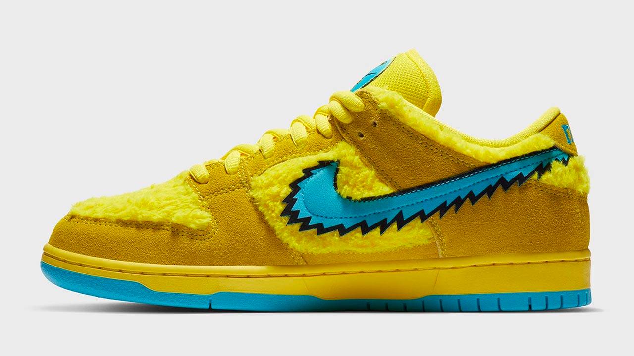 Grateful Dead x Nike SB Dunk Low "Opti Yellow"