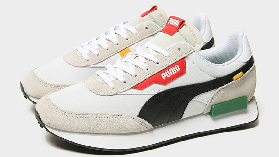 puma future rider stream on white
