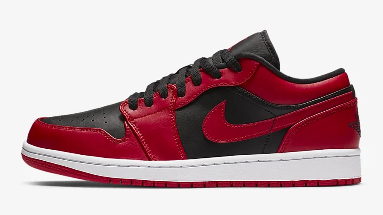aj1 low red and black
