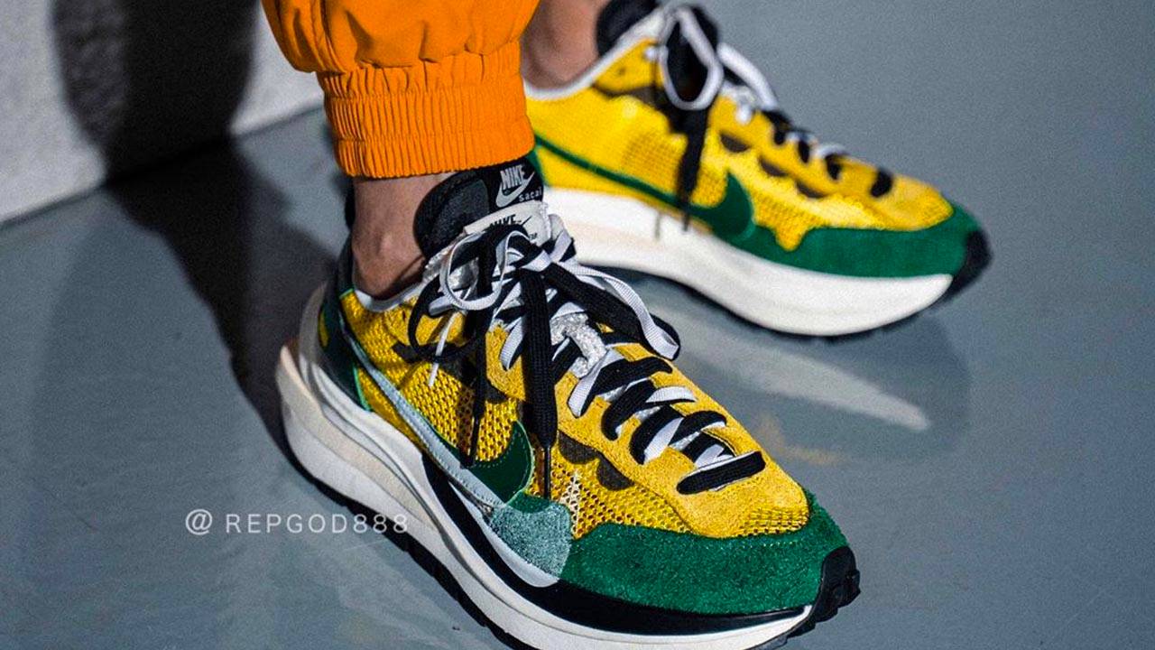 sacai x Nike VaporWaffle "Tour Yellow"