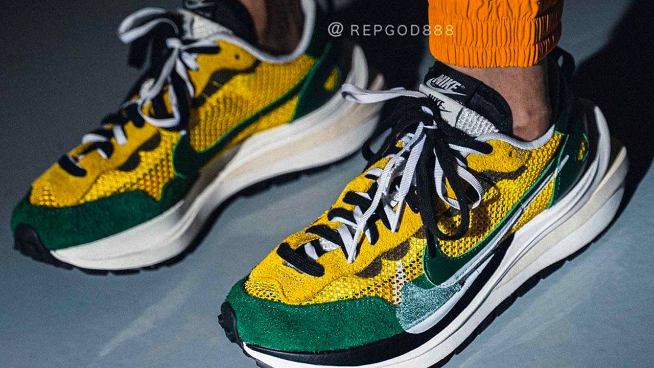 sacai x nike vapor waffle tour yellow