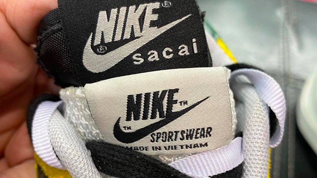 sacai x Nike VaporWaffle "Tour Yellow"