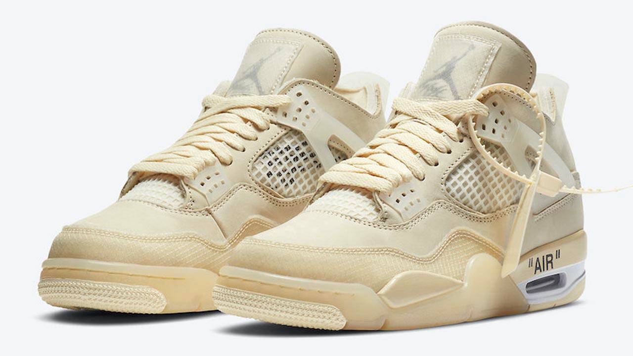 Off-White x Air Jordan 4 "Sail"!