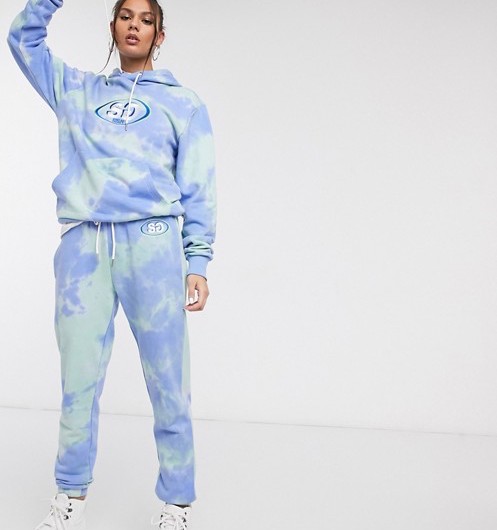 Sinead Gorey oversized sweat with logo in tie dye