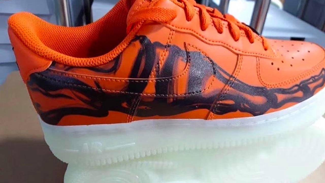 Nike Air Force 1 "Orange Skeleton"