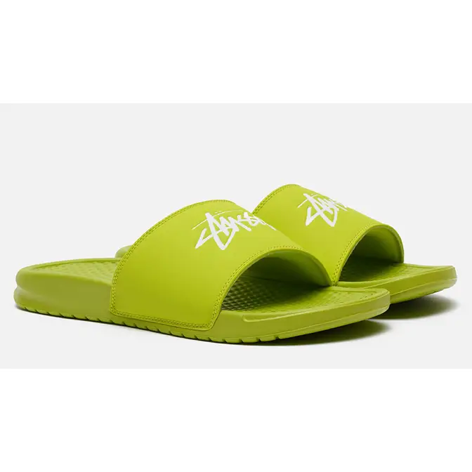 Stussy x Nike Benassi Bright Cactus Where To Buy CW2787 300