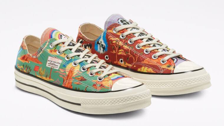Twisted Resort x Converse Chuck 70 Ox Low Top Egret Multi Front