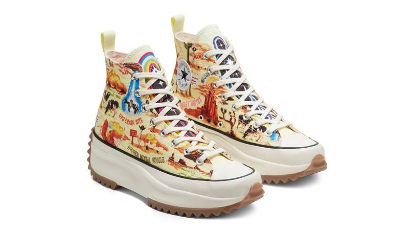 Twisted Resort x Converse Run Star Hike High Top Yellow Front
