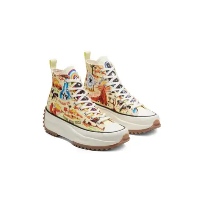 Twisted Resort x Converse Run Star Hike High Top Yellow Front