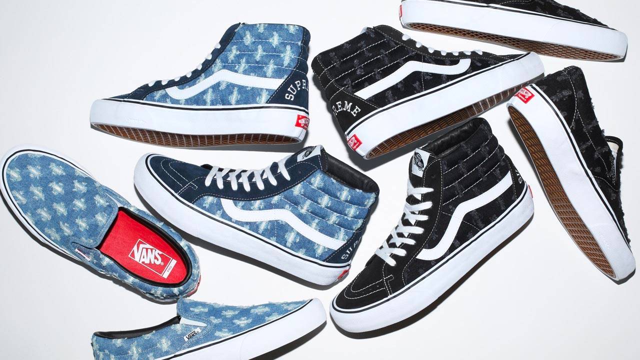 Disressed Denim Features on the Supreme x Vans Summer 2020 Collection