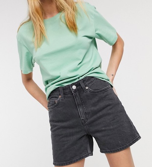 Weekday Boyfriend Shorts Black