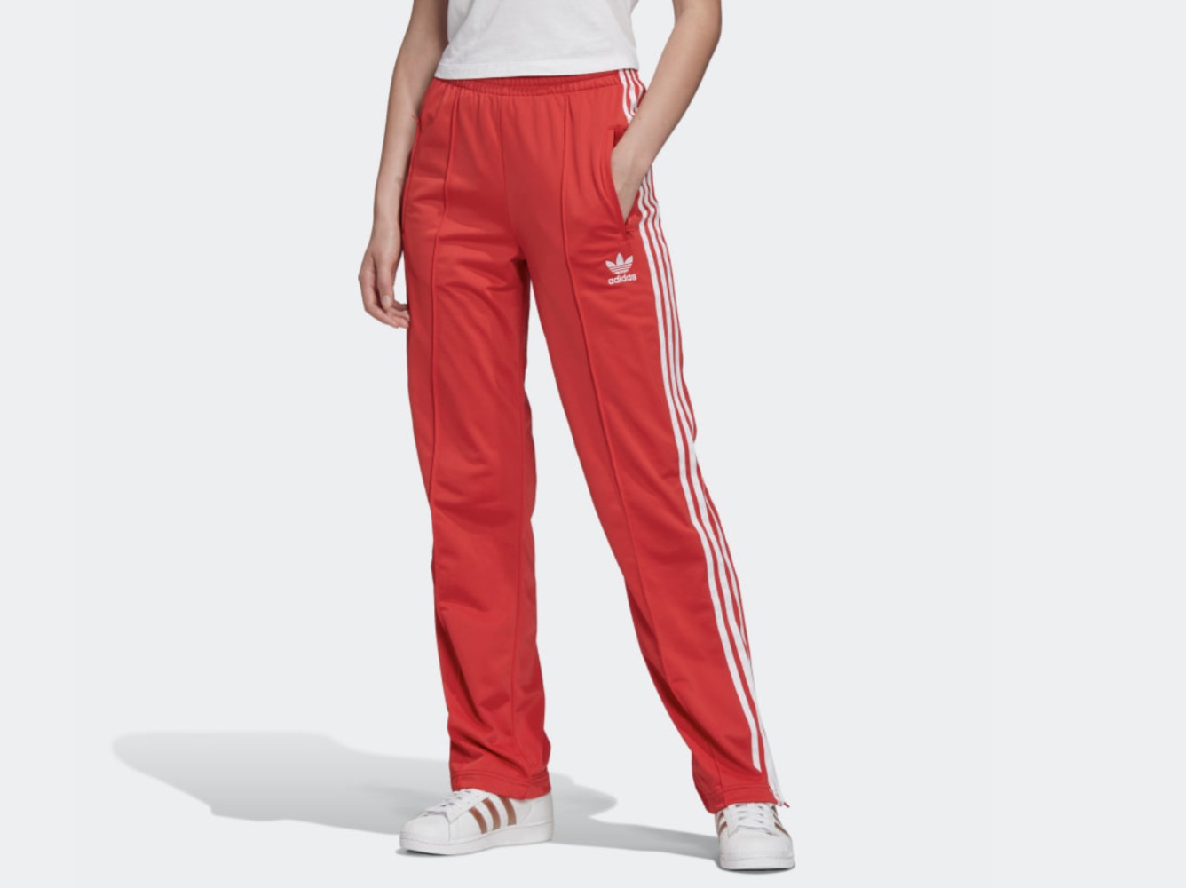adidas Firebird Tracksuit Bottoms Red