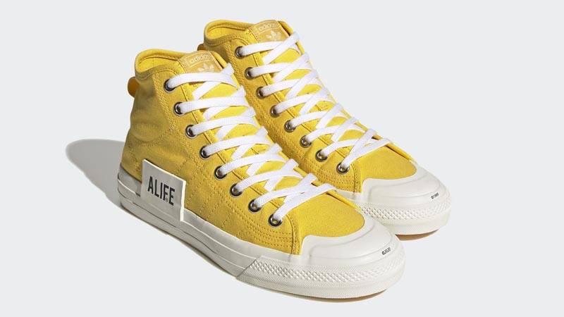 Alife x adidas Nizza Hi Yellow Front