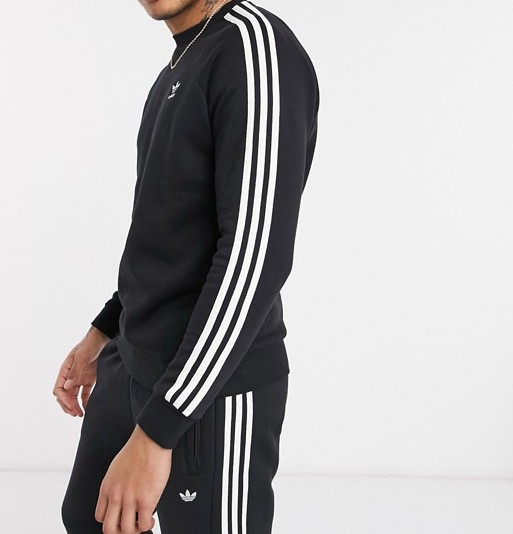 adidas Originals 3-Stripe Sweatshirt Black
