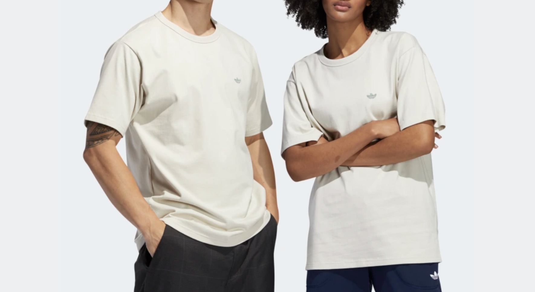 adidas Short Sleeve T-Shirt Cream