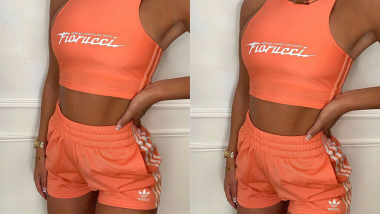 adidas coord orange