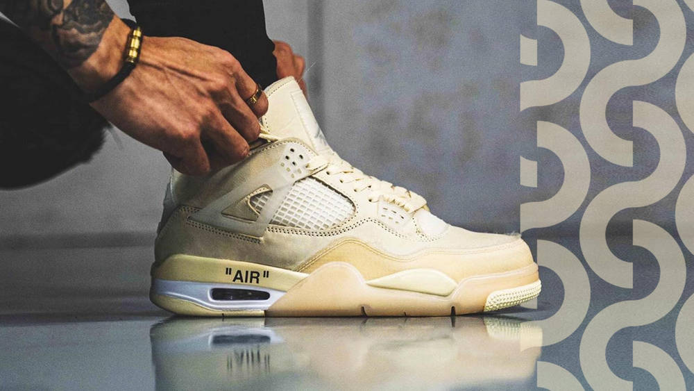Off-White x Air Jordan 4 "Sail"
