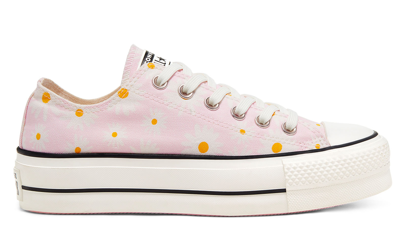 floral daisy low top converse
