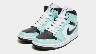 air jordan 1 mid aqua black