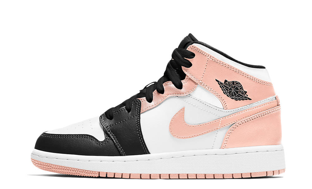 Jordan 1 Mid GS White Crimson Tint | Where To Buy | 554725-133 | The ...