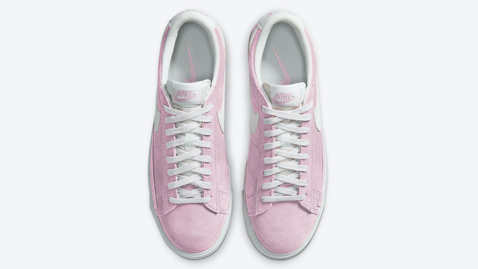 nike blazer low pink above shot