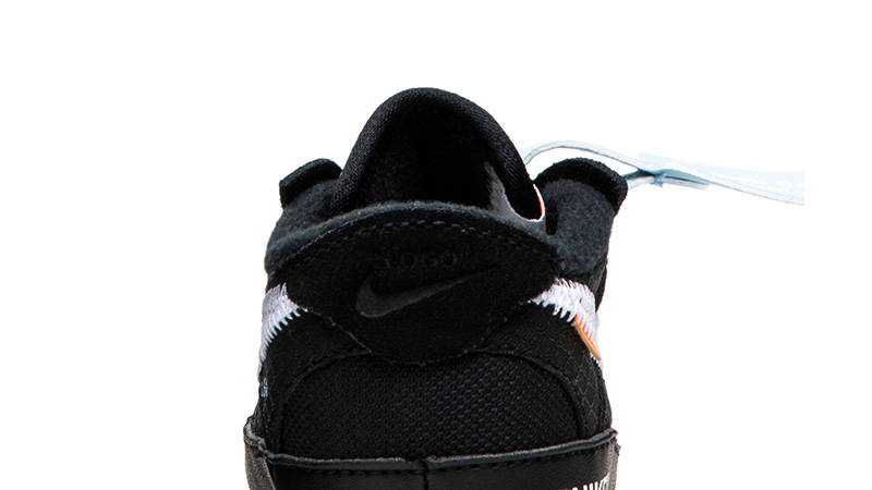 Off-White x Nike Air Force 1 Low Toddler Black heel