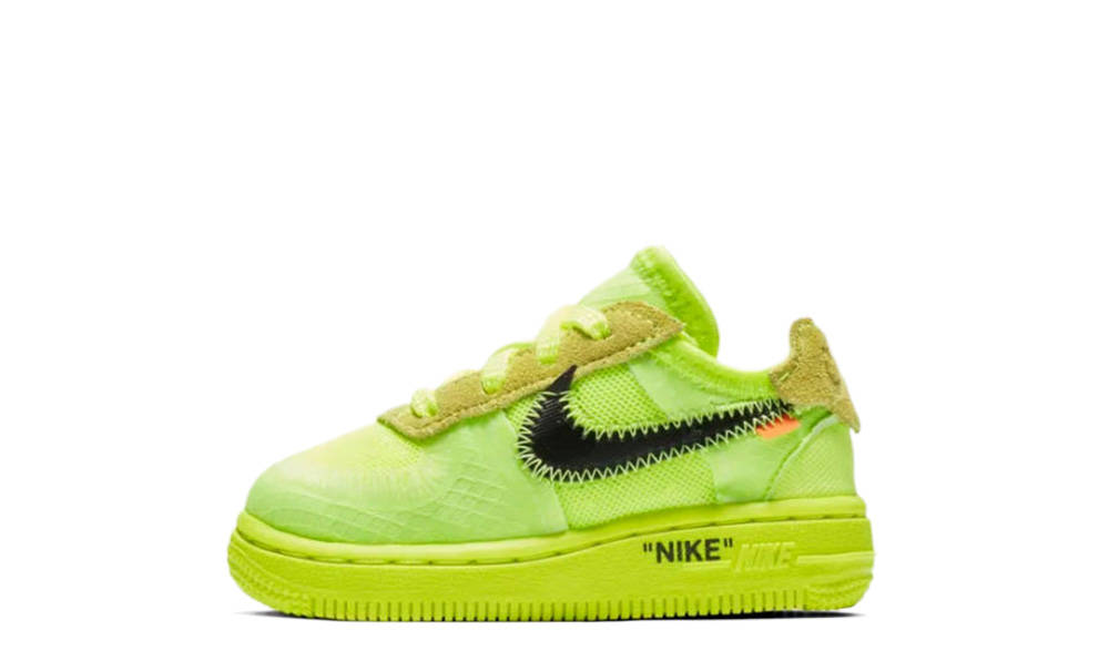 Off White x Nike Air Force 1 Low Toddler Volt Where To Buy