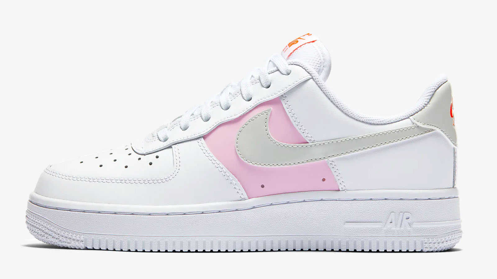 pink grey nike af1
