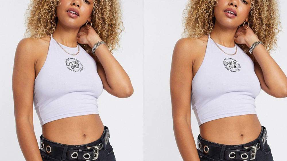 Santa Cruz Halterneck Vest Top Lilac