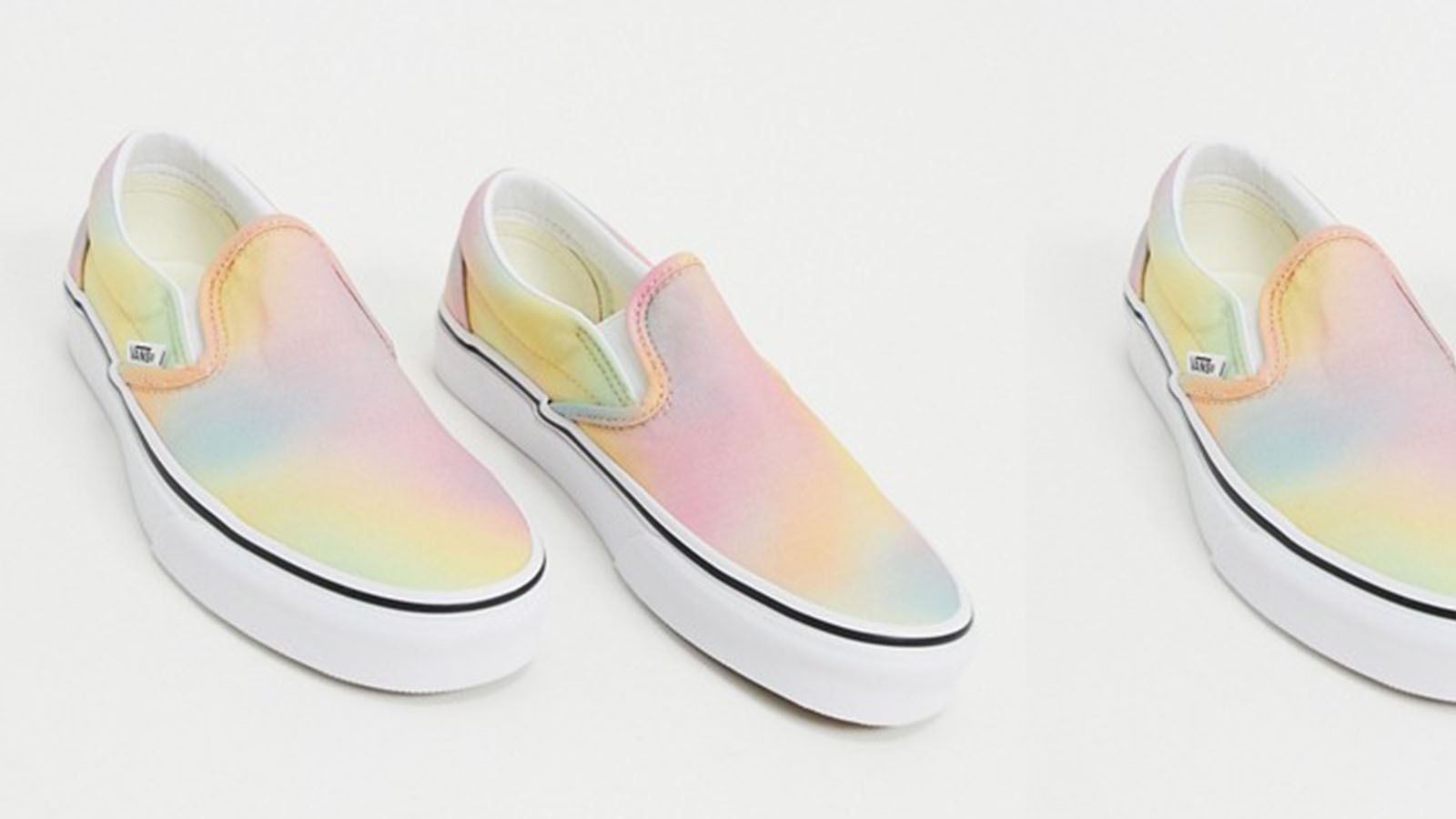 tie dye slip on vans