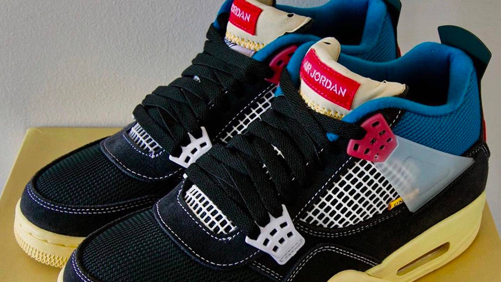 Image via DJ Clark Kent Union LA x Air Jordan 4 SP "Off Noir"