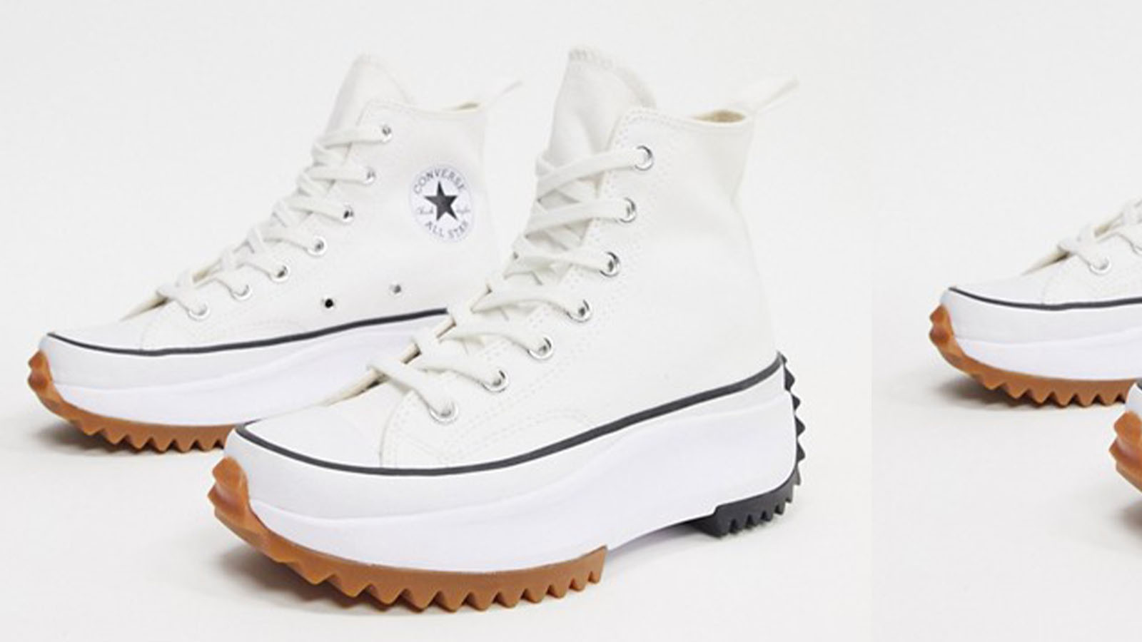 white converse run star hike