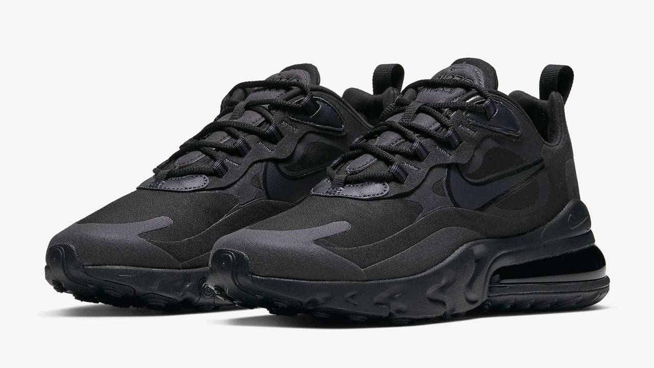 Nike Air Max 270 React "Triple Black"