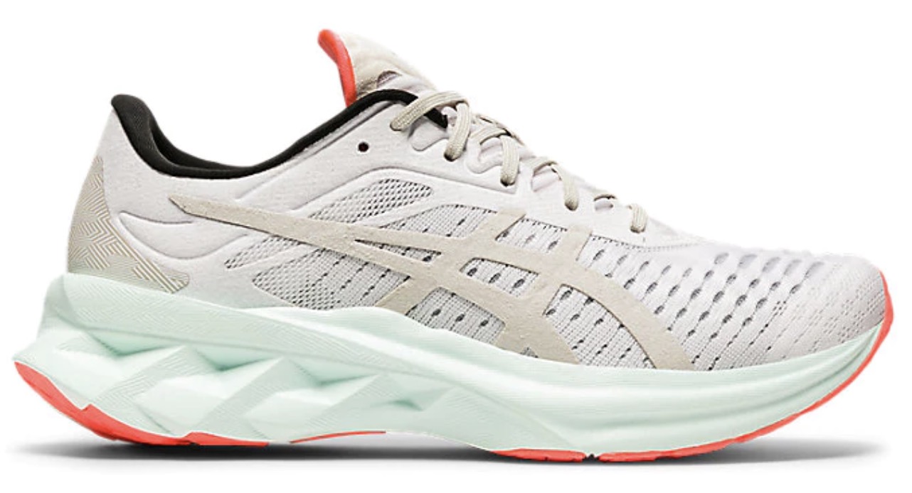 ASICS Novablast White Smoke Grey
