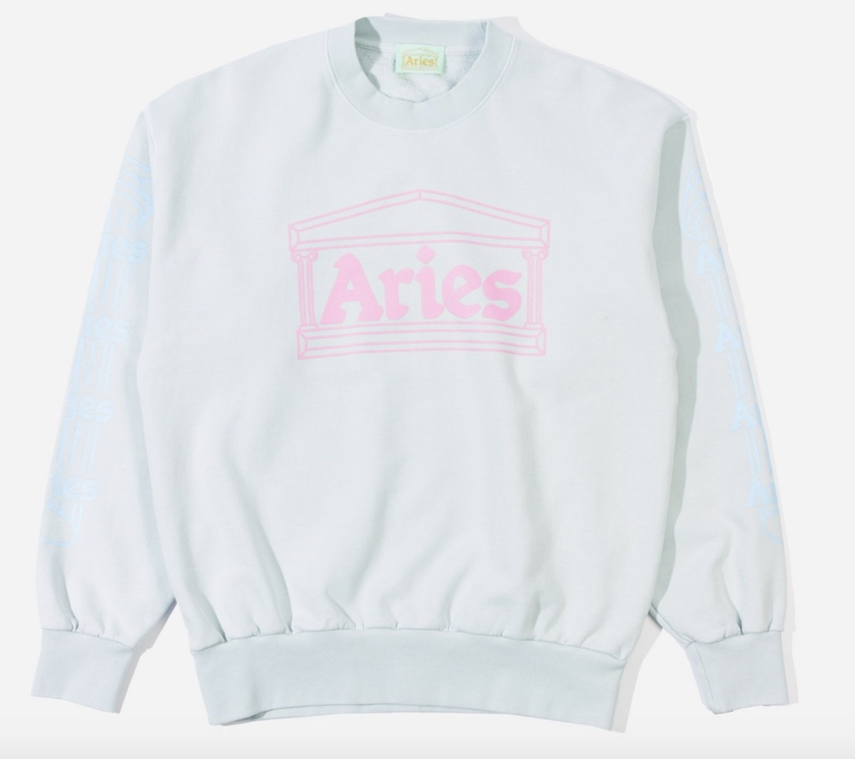 Aries Column Sweatshirt Blue