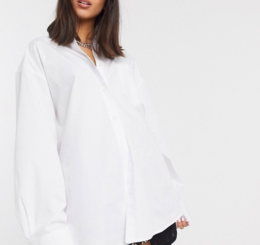 COLLUSION Oversized Shirt White