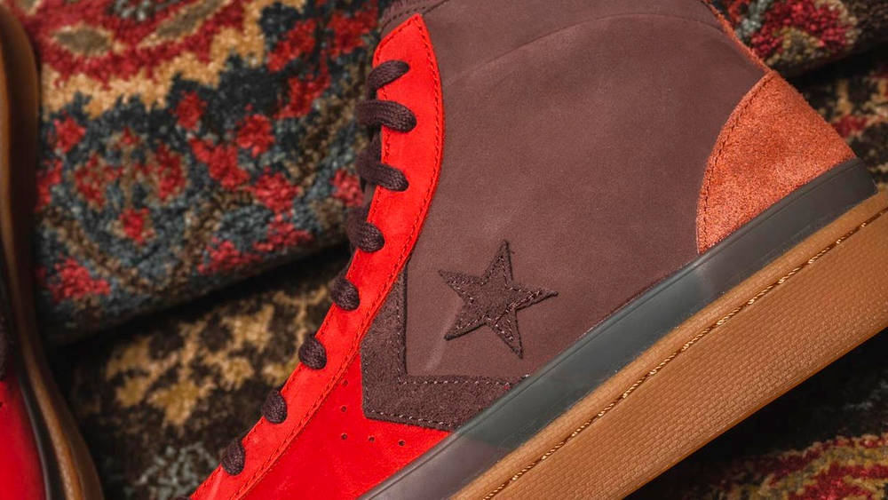The Converse Pro Leather Mid "Fiery Scarlet" is Now Less Than Half Price! Converse Pro Leather Mid "Fiery Scarlet"