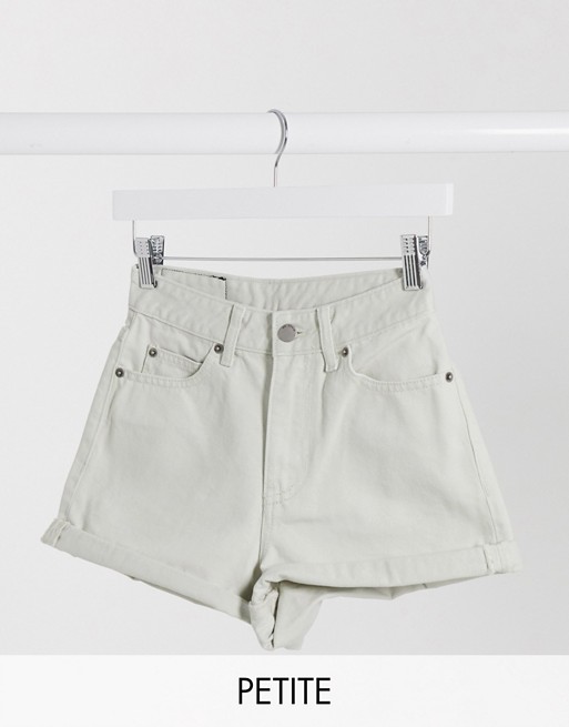 Dr Denim Petite Jenn roll hem short in washed pinfire