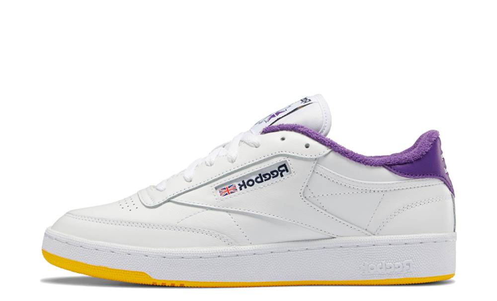 Eric Emanuel x Reebok Club C 85 White Purple Yellow