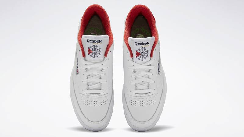 Eric Emanuel x Reebok Club C 85 White Red Middle