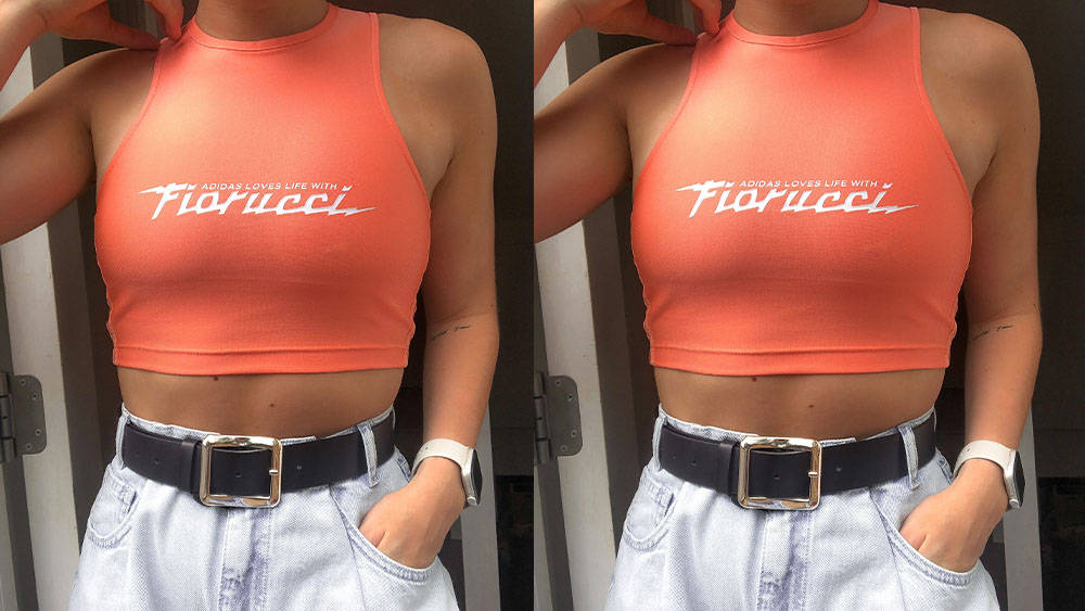 Fiorucci Crop Top Coral Fiorucci Crop Top Coral