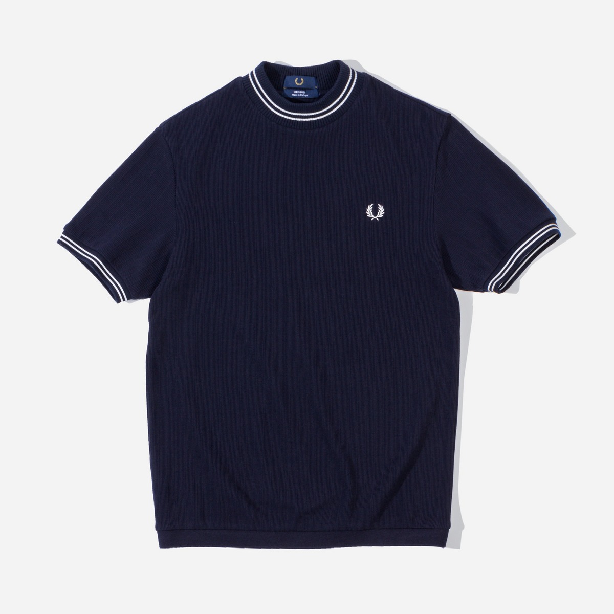 Fred Perry Rib Crew Neck T-Shirt Black