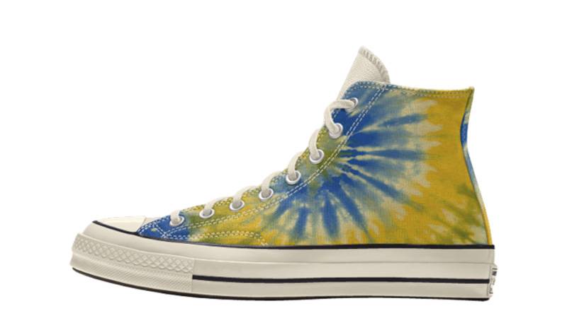 Millie By You x Converse Chuck 70 High Top Tie Dye Multi Yellow