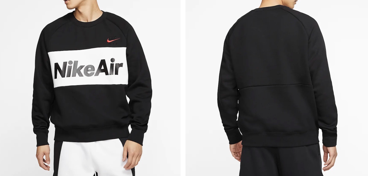 Nike Air Fleece Crew Black:Red