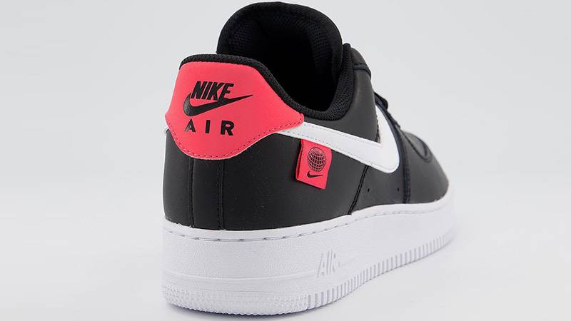 Nike Air Force 1 07 Black Crimson back