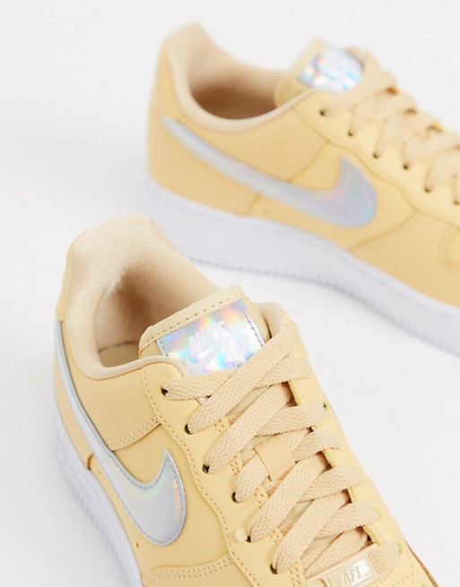 Nike Air Force 1 Beige Silver